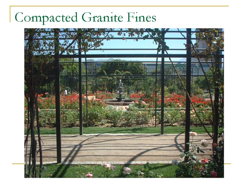 Compacted Granite Fines